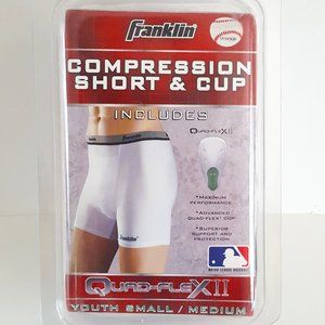 Franklin Compression Shorts & Cup Youth Small/Medium 24"-27" Quad Flex II